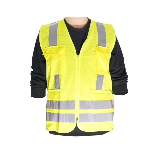 Esd High Visibility Security Reflective Safety Reflector Vest Anti Static Work Safety Clothes