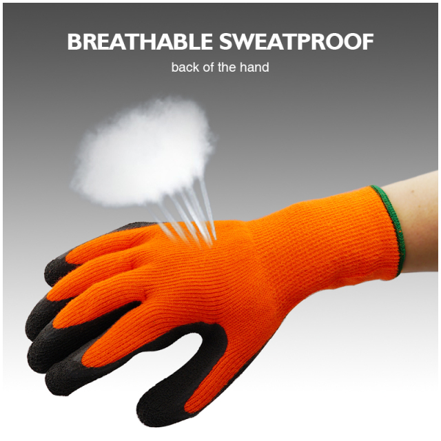 Flex-Tuff Latex Dipped Nitrile Gardening And Nitrile Flat Dip Work Gloves