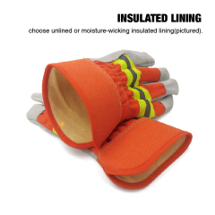 Heavy Duty Durable Cowhide Leather Working Safety Gloves for Warehouse Gardening Farming