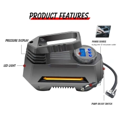 hot selling DC12 volt Portable electric hand mini car tyre air compressor,car tyre compressor Digital Tire Inflator