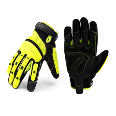 Anti Vibration Work Gloves SBR Fingers & Palm Padded Men Safety Impact Reducing Gloves
