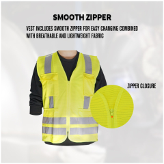 Esd High Visibility Security Reflective Safety Reflector Vest Anti Static Work Safety Clothes