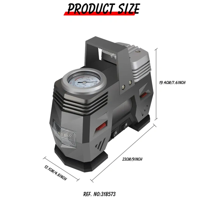 DC12 Volt Portable Electric Hand Mini Car Tyre Air Compressor,Car Tyre Compressor Digital Tire Inflator