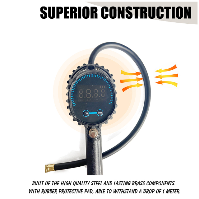 Tire pressure gauge Heavy duty tyre gauge 3-200psi