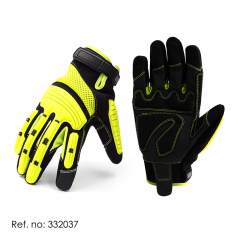 Anti Vibration Work Gloves SBR Fingers & Palm Padded Men Safety Impact Reducing Gloves