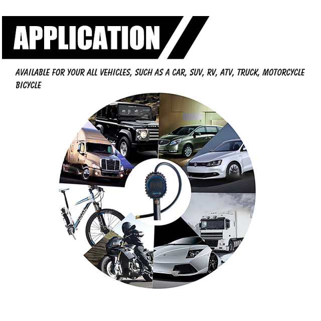 Tire pressure gauge Heavy duty tyre gauge 3-200psi