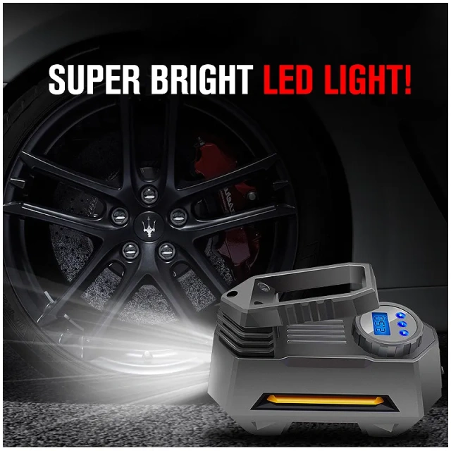 hot selling DC12 volt Portable electric hand mini car tyre air compressor,car tyre compressor Digital Tire Inflator