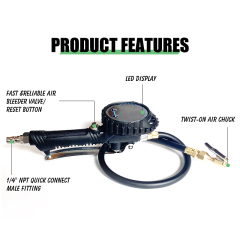 Tire pressure gauge Heavy duty tyre gauge 3-200psi
