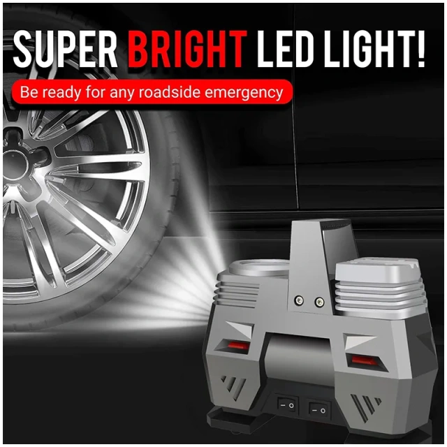 DC12 Volt Portable Electric Hand Mini Car Tyre Air Compressor,Car Tyre Compressor Digital Tire Inflator