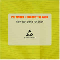 Esd High Visibility Security Reflective Safety Reflector Vest Anti Static Work Safety Clothes