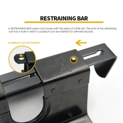 Double Holder for Cargo Bar Load Locks 2-Piece: Restraint + Bottom Foot Protector