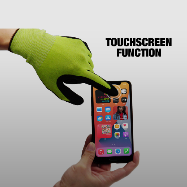 Nitrile Flat Dip Glove Nitrile Coating Gardening and Work Gloves