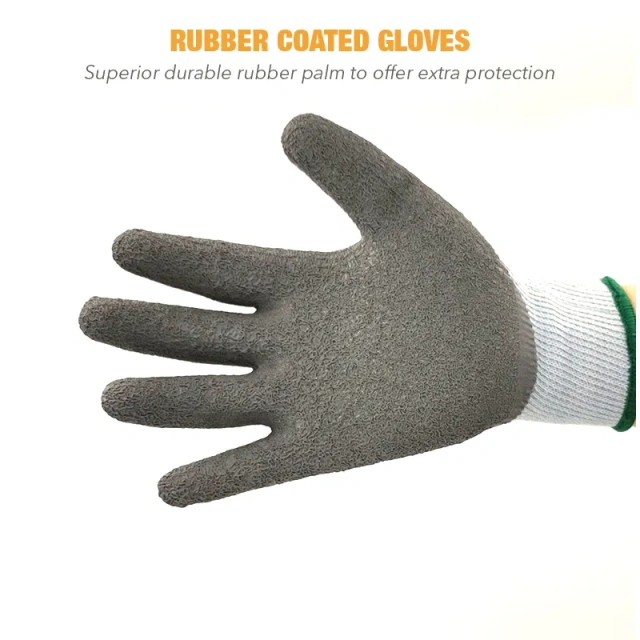 Rubber Coated Gloves Nitrile Latex Dip Glove Gardening and Work Gloves