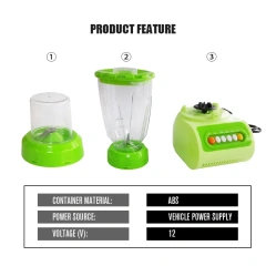 12V DC Orange Fruit Vegetable Smoothie Milk Shake Makers Electric Mini Portable Car Juicer Blender For Car