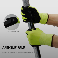 Nitrile Flat Dip Glove Nitrile Coating Gardening and Work Gloves