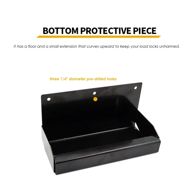 Double Holder for Cargo Bar Load Locks 2-Piece: Restraint + Bottom Foot Protector