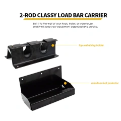 Double Holder for Cargo Bar Load Locks 2-Piece: Restraint + Bottom Foot Protector