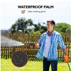 Latex Rubber Coated Gardening and Work Gloves Nitrile Flat Dip Glove Nitrile Coating Gardening and Work Gloves