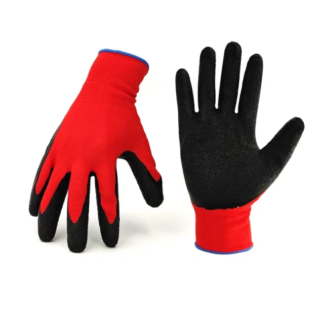 Breathable Rubber Coated Gloves Work Gloves Nitrile Latex Dip Glove Gardening