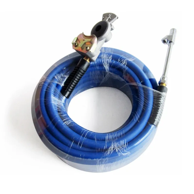 Air Inflator Hose Kits with Gladhand & Air Chuck Hy brid Hose
