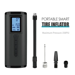 Wireless Cordless Rechargeable Digital Display Tyre Compressor Tire Inflator for Car/Motorbike/Bike/Balls