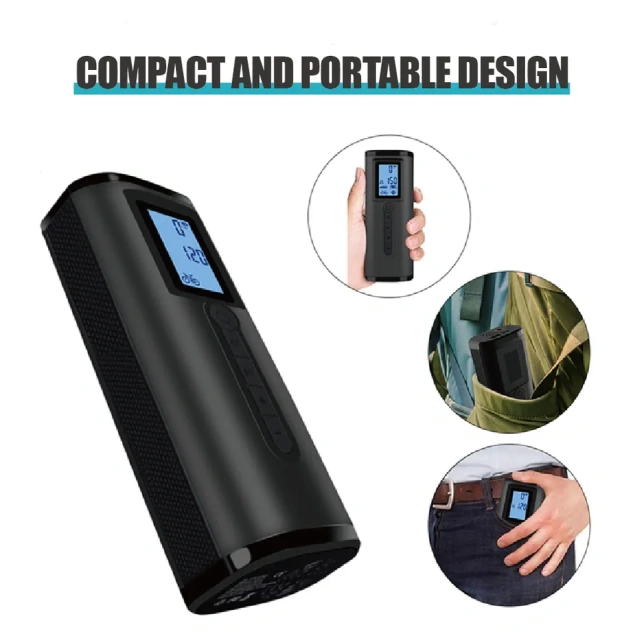 Wireless Cordless Rechargeable Digital Display Tyre Compressor Tire Inflator for Car/Motorbike/Bike/Balls