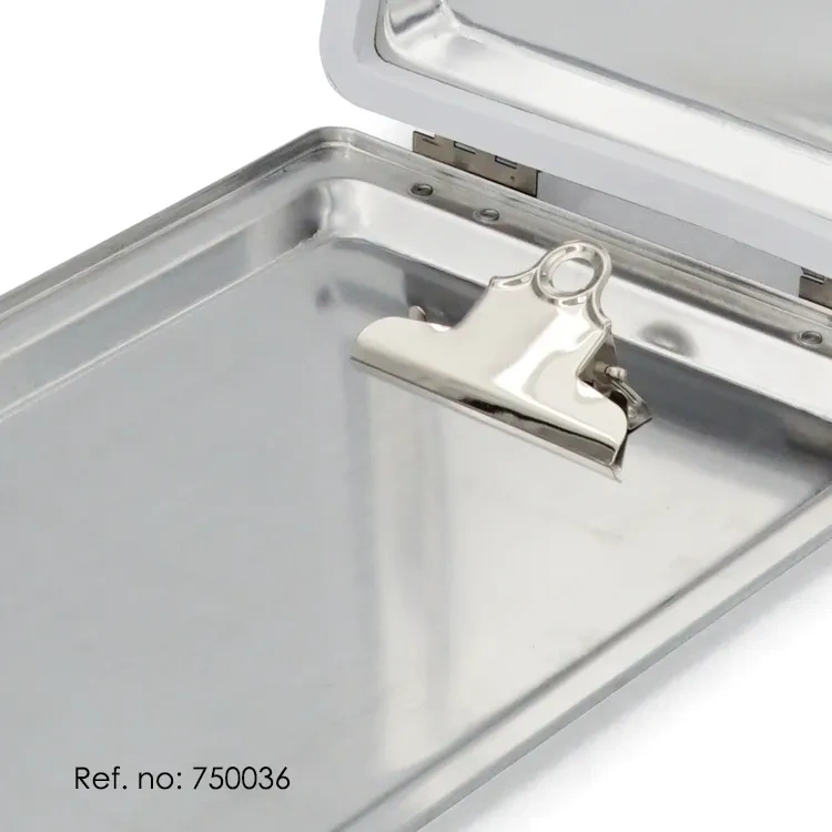 Promotional A4 Custom Logo Aluminum Nursing Folder File Storage Clipboard Clip Board