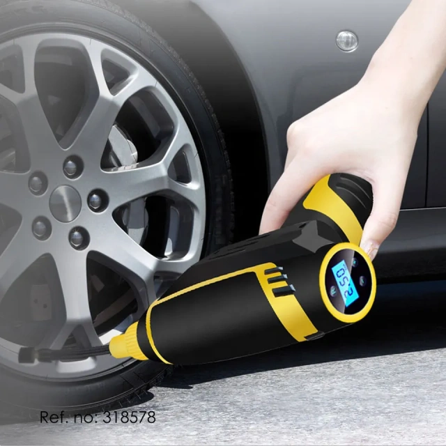 Portable electric wireless car tire compressors & inflators gauge 12v for car tires