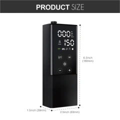 Wireless Cordless Rechargeable Digital Display Tyre Compressor Tire Inflator for Car/Motorbike/Bike/Balls