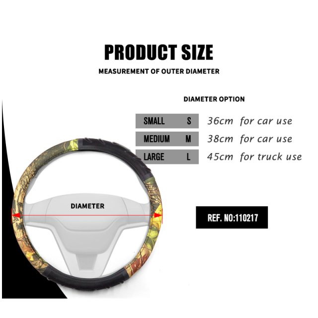 Large Size Steering Wheel Cover Great Grip Anti-Slip Design