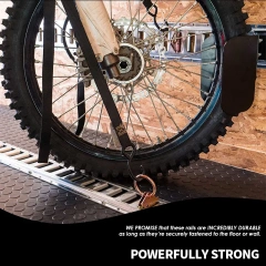 Steel E-Track Tie-Downs Horizontal E-Tracks Bolt-On Tie Down Rails for Cargo on Pickups Trucks Trailers Vans