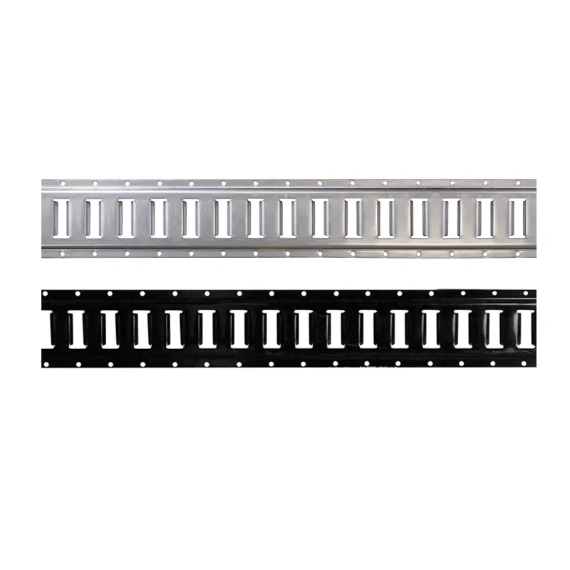 Steel E-Track Tie-Downs Horizontal E-Tracks Bolt-On Tie Down Rails for Cargo on Pickups Trucks Trailers Vans