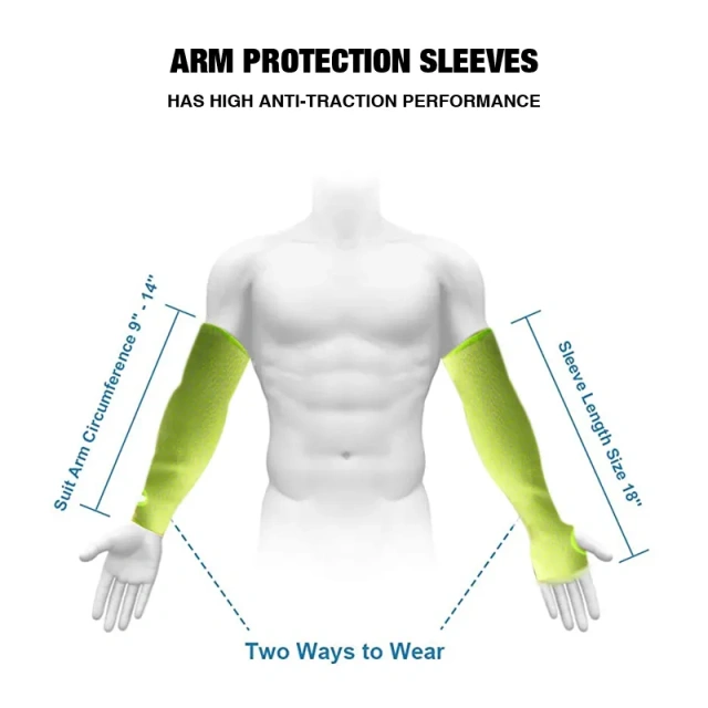 Industry Safety Anti-cut Protection Slash Cut Resistant Working Arm and Hand Sleeves