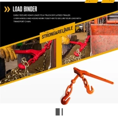 OEM Heavy Duty Red 3/8" Drop Forged Ratchet Type Load Binder for Trailers Trucks