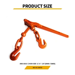 OEM Heavy Duty Red 3/8" Drop Forged Ratchet Type Load Binder for Trailers Trucks