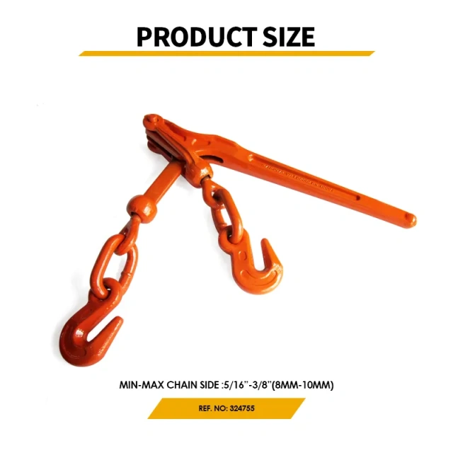 OEM Heavy Duty Red 3/8" Drop Forged Ratchet Type Load Binder for Trailers Trucks