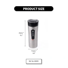 12V Stainless Steel Mini Coffee Cup Travel Kettle Heated Mug