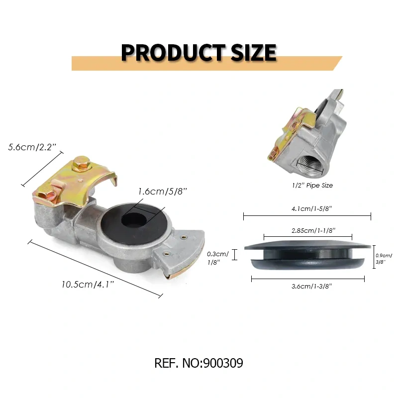 Aluminum Gladhand Universal Glad Hand Air Hose Brake Coupling Service Handshake for Truck Trailer RVs