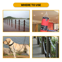 Custom 1900lbs Coil Chain Zinc Coated Steel 5/16" Diameter Coil Chain