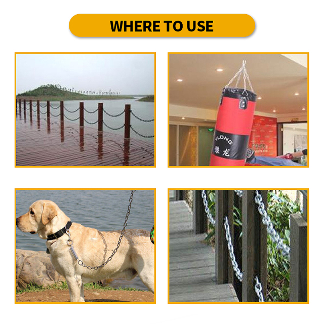 Custom 1900lbs Coil Chain Zinc Coated Steel 5/16" Diameter Coil Chain