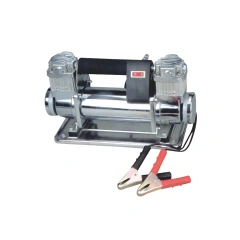 Heavy duty Twin cylinder DC 12v 100L/min Inflate tires Car air compressor