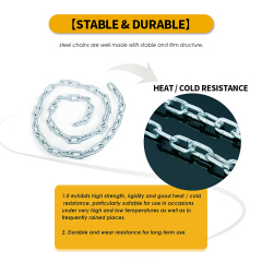 Custom 1900lbs Coil Chain Zinc Coated Steel 5/16" Diameter Coil Chain