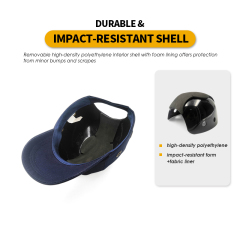 Custom black safety ABS EVA inner protective summer bump cap helmets