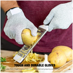 Cut Proof Work Safety Protection Spearfishing Construction Kitchen Anti Cut Glass Fiber Pe Carbon Fiber Polyester Gloves
