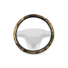 Large Size Steering Wheel Cover Cloth Material Great Grip Anti-Slip Design