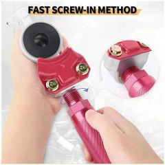 Aluminum Emergency Gladhand Red Air Hose Brake Coupling Service Handshake Set for Truck Semi Trailer RVs