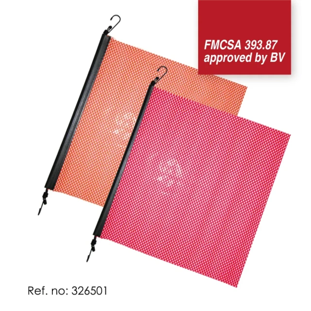 FMCSA 393.87 Approved Safety Flag with Bungee Cord