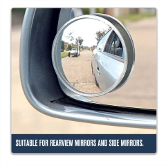 HD Glass and ABS Housing Wide Angle Convex Rear View Blind Spot Mirrors For Cars