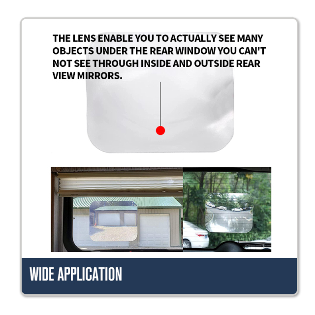 8"x10" Wide Angle Rear Window Fresnel Lens For SUV RV Bus