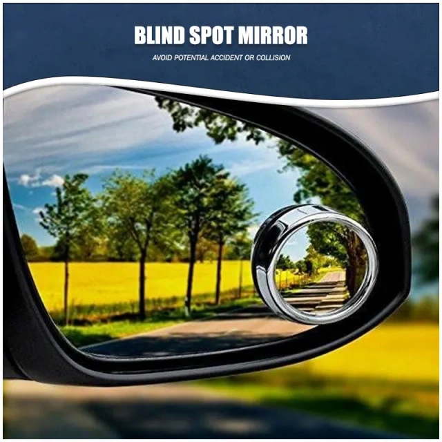 HD Glass and ABS Housing Wide Angle Convex Rear View Blind Spot Mirrors For Cars